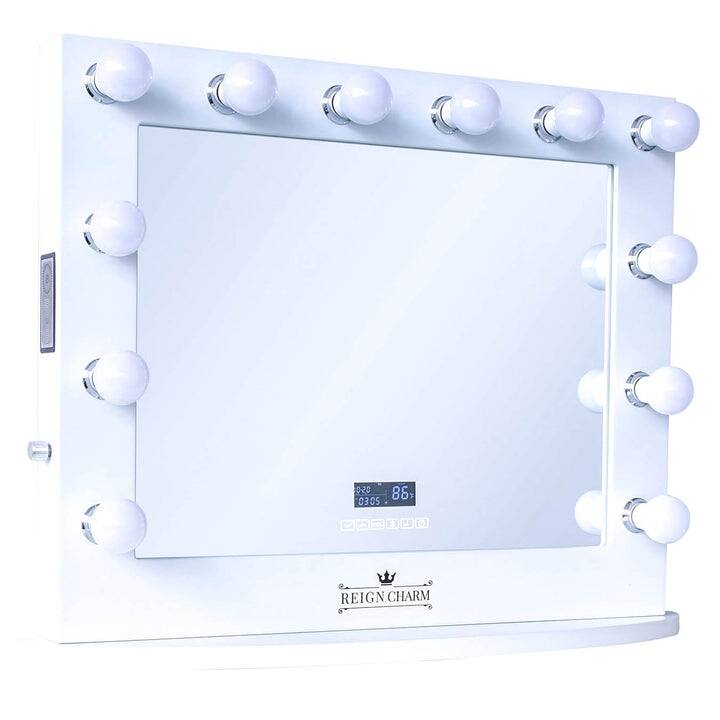 ReignCharm Hollywood Vanity Mirror with Bluetooth Speakers, 12 LED
